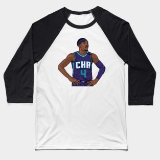 Devonte Graham | Charlotte Hornets Baseball T-Shirt